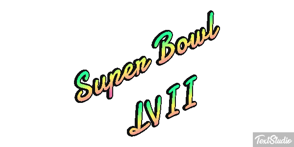 Super Bowl LVII Texteffekt