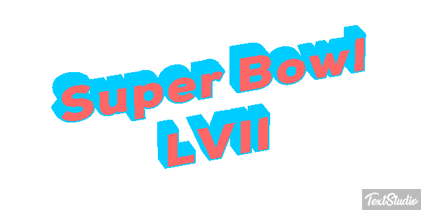 Super Bowl LVII Texteffekt