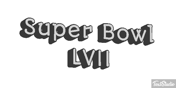 Super Bowl LVII Texteffekt