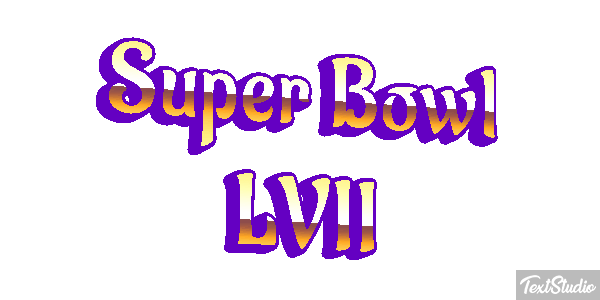 Super Bowl LVII Texteffekt
