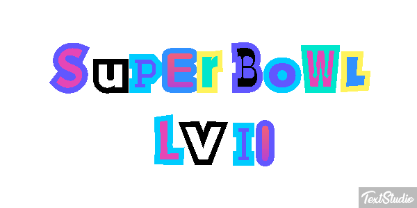 Super Bowl LVII Texteffekt