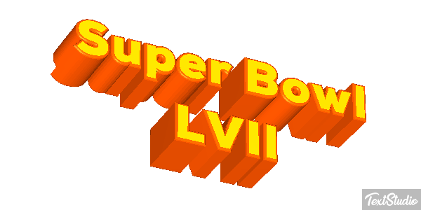 Super Bowl LVII Texteffekt