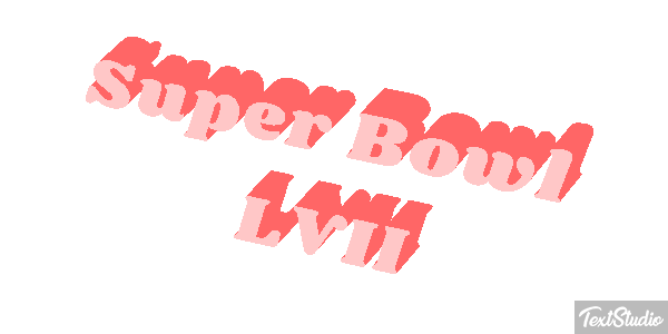 Super Bowl LVII Texteffekt