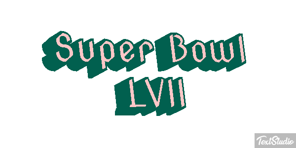 Super Bowl LVII Texteffekt