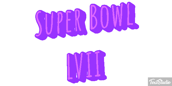 Super Bowl LVII Texteffekt