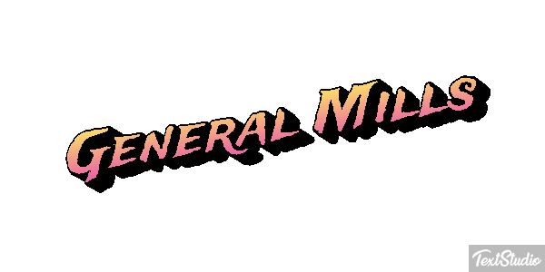 General Mills テキスト効果
