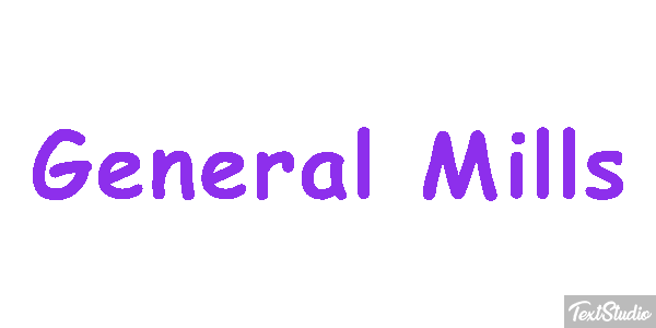 General Mills テキスト効果