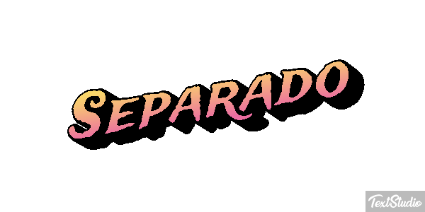 Separado Efeito do texto