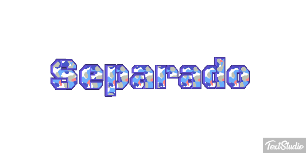 Separado Efeito do texto