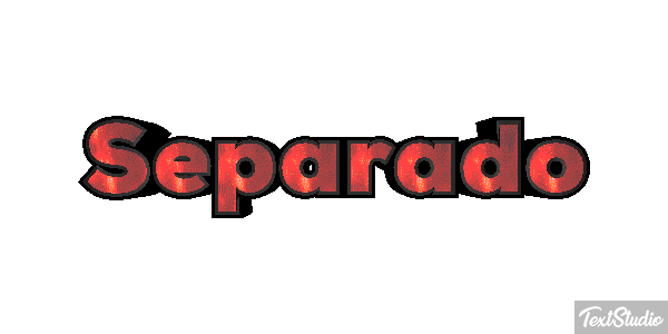 Separado Efeito do texto