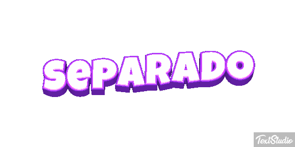 Separado Efeito do texto