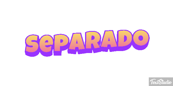 Separado Efeito do texto