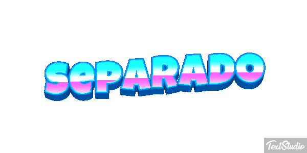 Separado Efeito do texto
