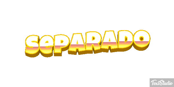 Separado Efeito do texto