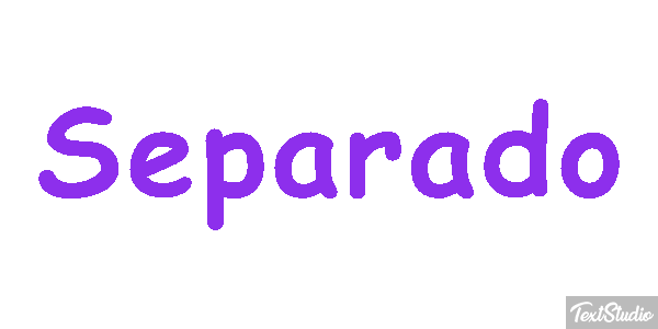 Separado Efeito do texto