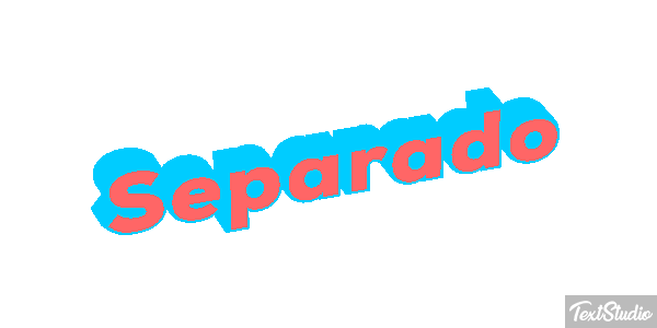 Separado Efeito do texto