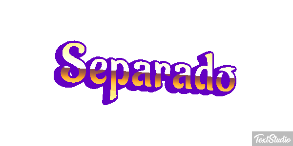 Separado Efeito do texto