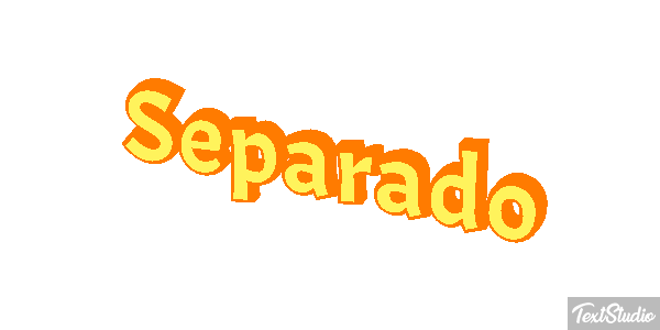 Separado Efeito do texto