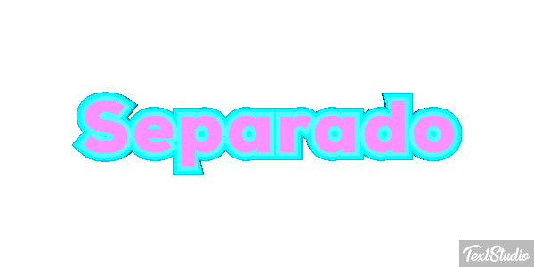 Separado Efeito do texto