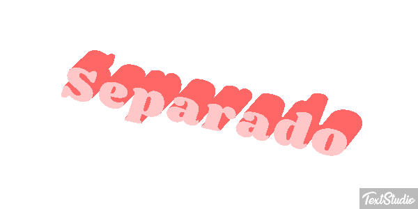 Separado Efeito do texto