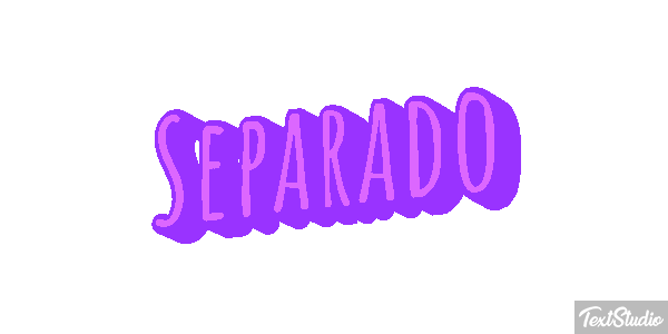 Separado Efeito do texto
