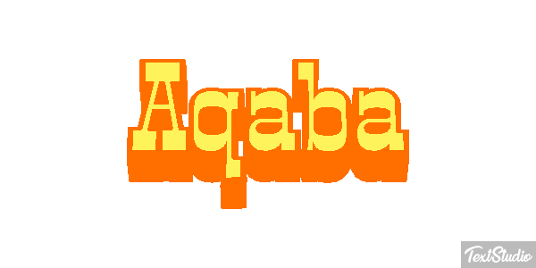 Aqaba Effetto testo