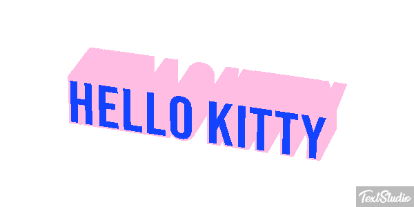 Hello Kitty Efeito do texto