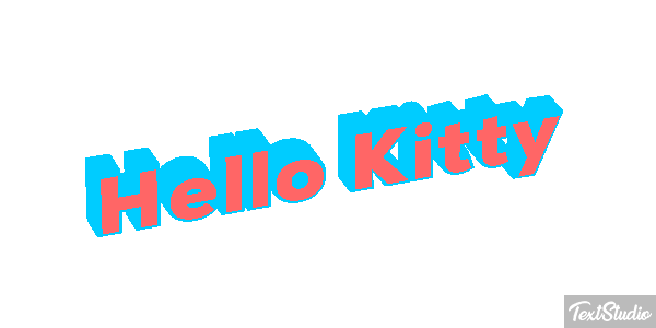 Hello Kitty Efeito do texto