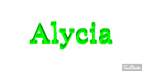 Alycia Text effect