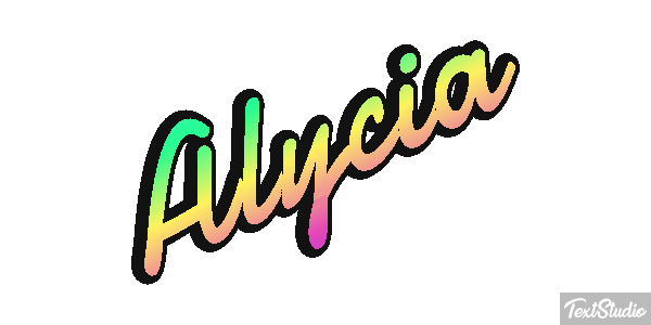 Alycia Text effect