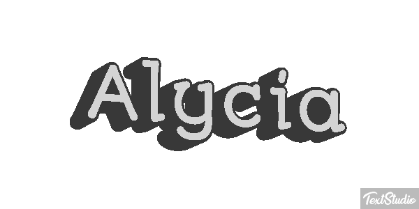 Alycia Text effect