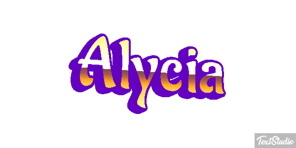 Alycia Text effect