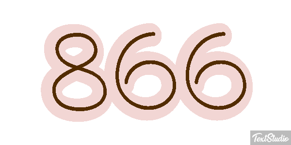 866 Tekst effect