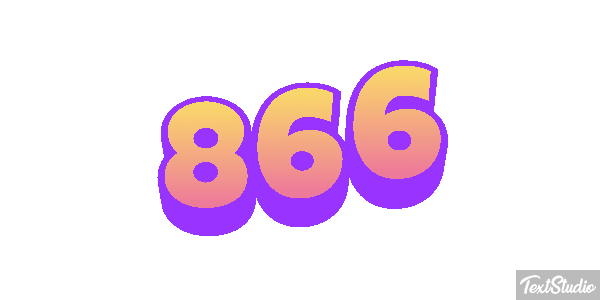 866 Tekst effect