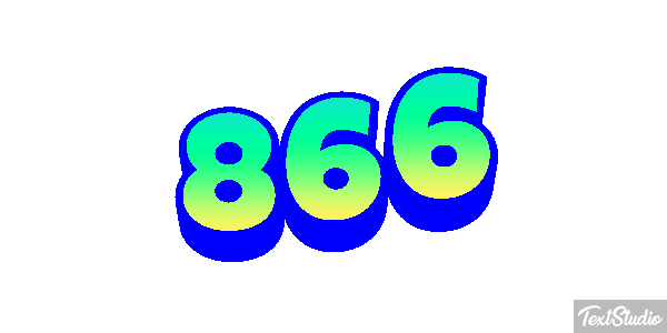 866 Tekst effect