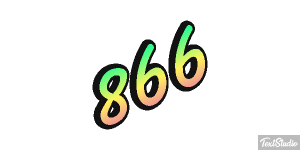 866 Tekst effect