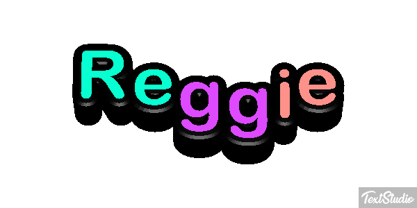 Reggie Efecto de texto