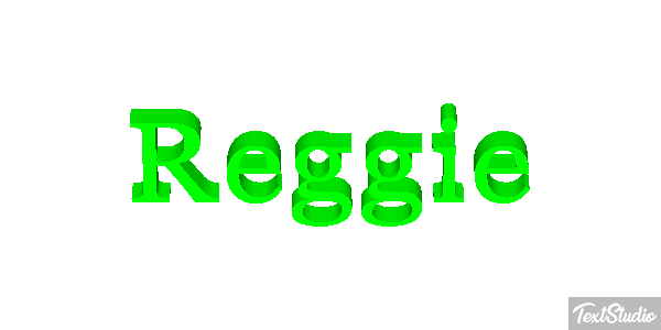 Reggie Efecto de texto