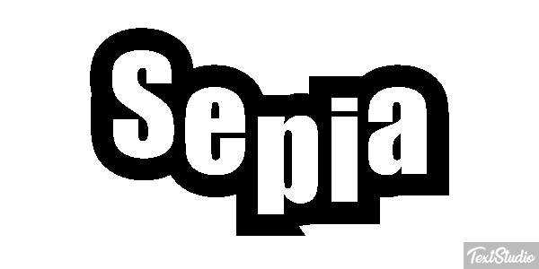Sepia Efecto de texto