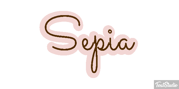 Sepia Efecto de texto