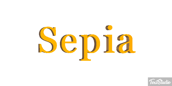 Sepia Efecto de texto
