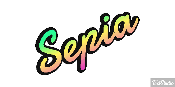Sepia Efecto de texto