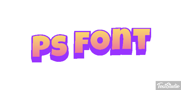 Ps Font Text effect