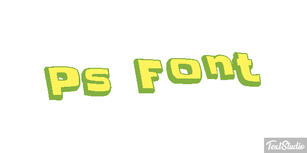 Ps Font Text effect