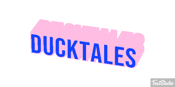 DuckTales Текстовый эффект