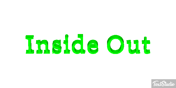 Inside Out Efecto de texto