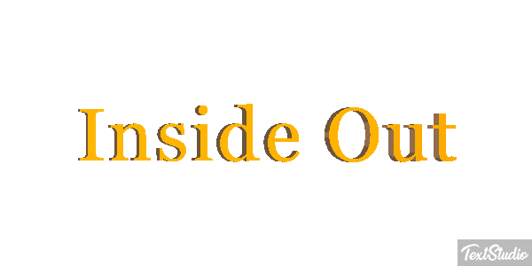Inside Out Efecto de texto