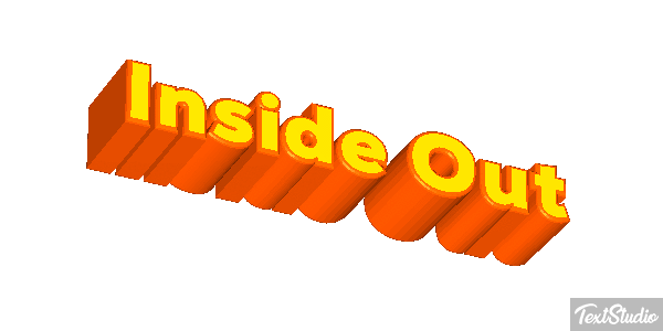 Inside Out Efecto de texto