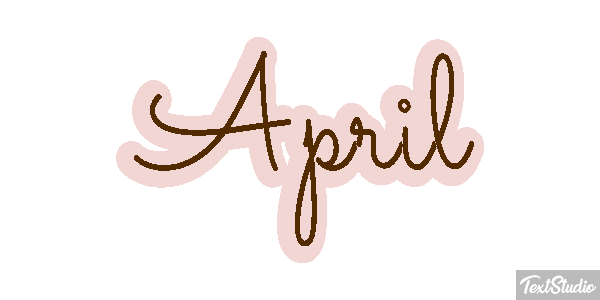 April Efecto de texto