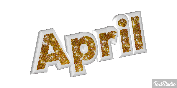 April Efecto de texto